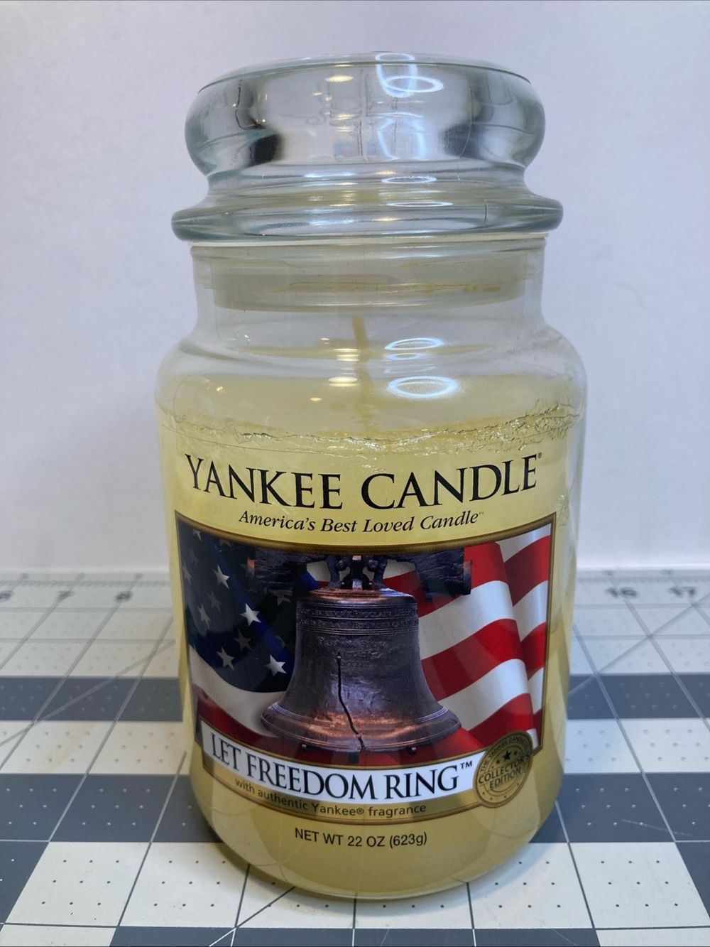 Yankee Candle 'Let Freedom Ring' Large Jar 22 Oz Classic Label NEW